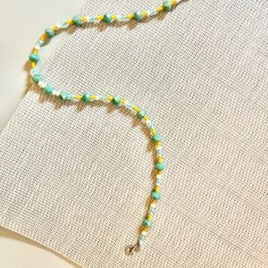 Handmade Jewerly with Dopamine Color Seed Beads Choker Necklace with Extension